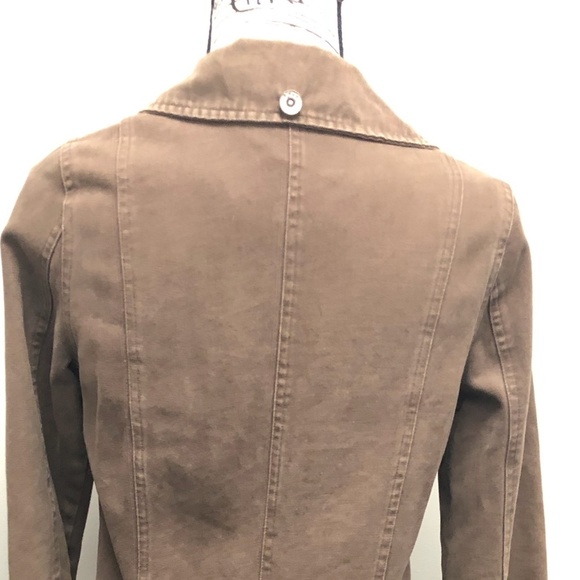 90's Retro Vans Jean Trench Coat MED - Picture 2 of 4